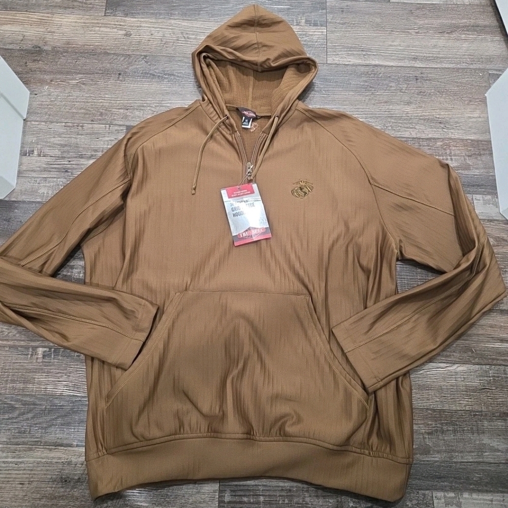 Tru-Spec Mariene Corps Grid Fleece Hoodie Sz XL
